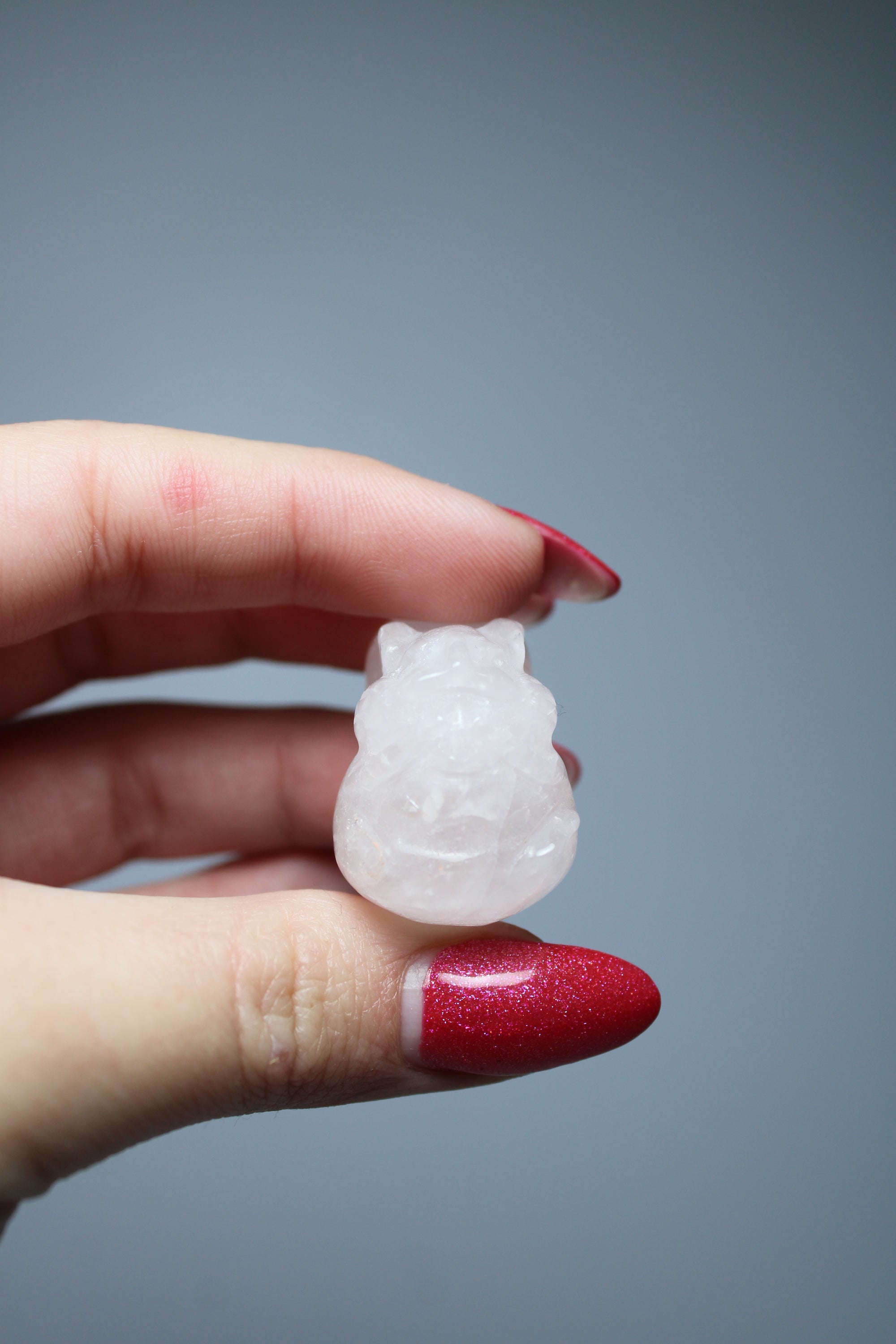 Squirrel rose quartz