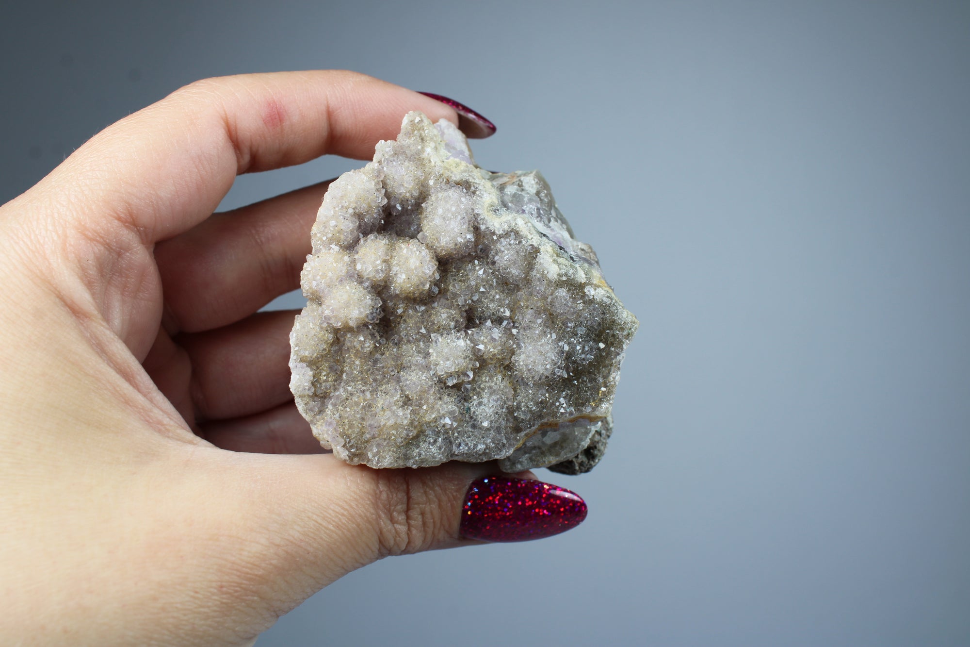 Rainbow amethyst cluster
