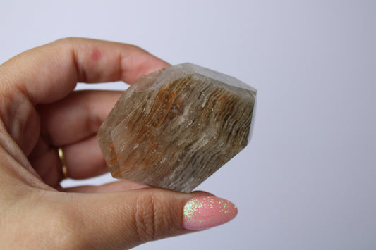 Lodoliet/garden quartz freeform - Gemstone Dreams