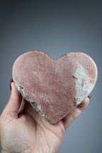 Roze amethist hart