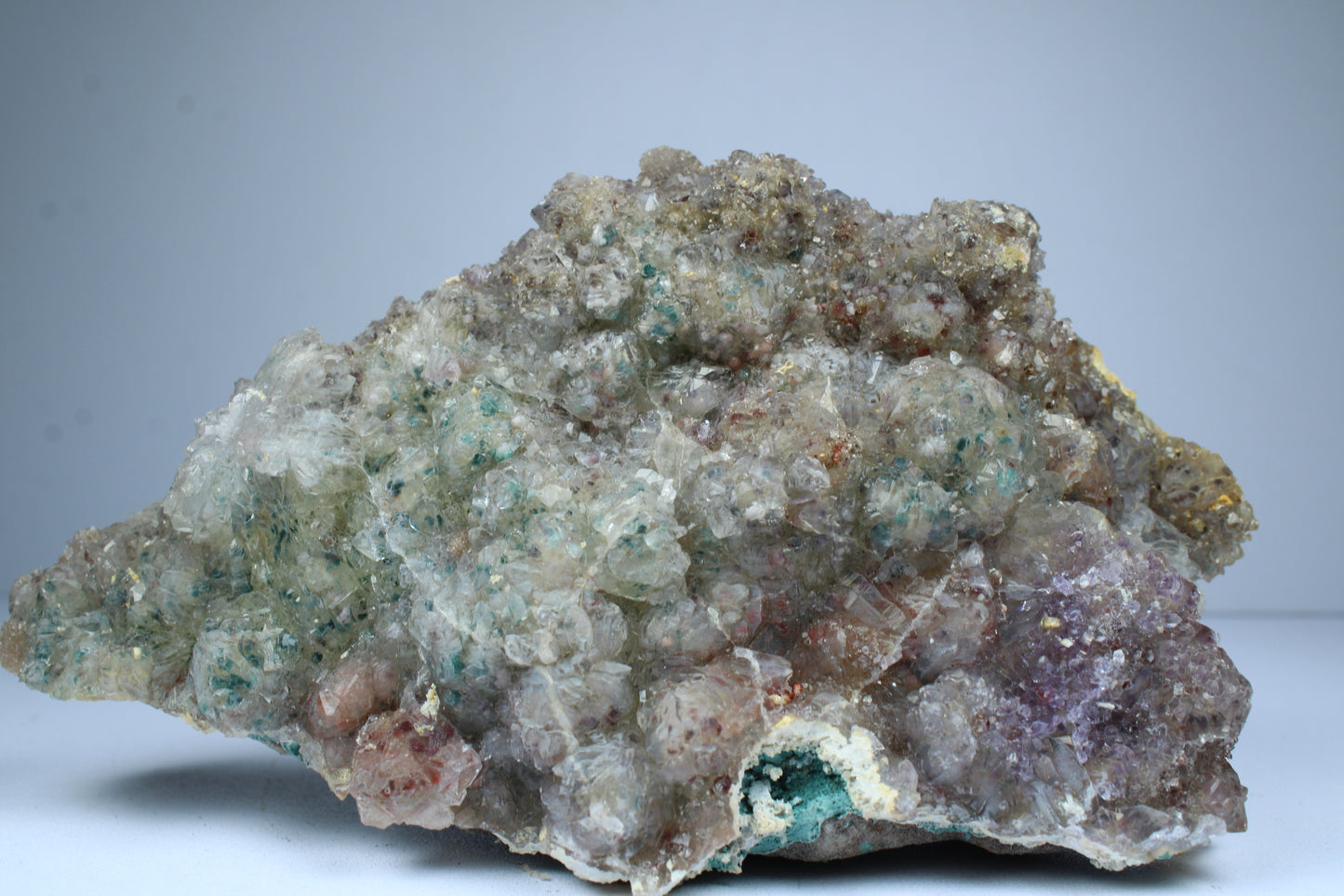 XL regenboog amethist cluster