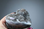 Rainbow amethyst heart