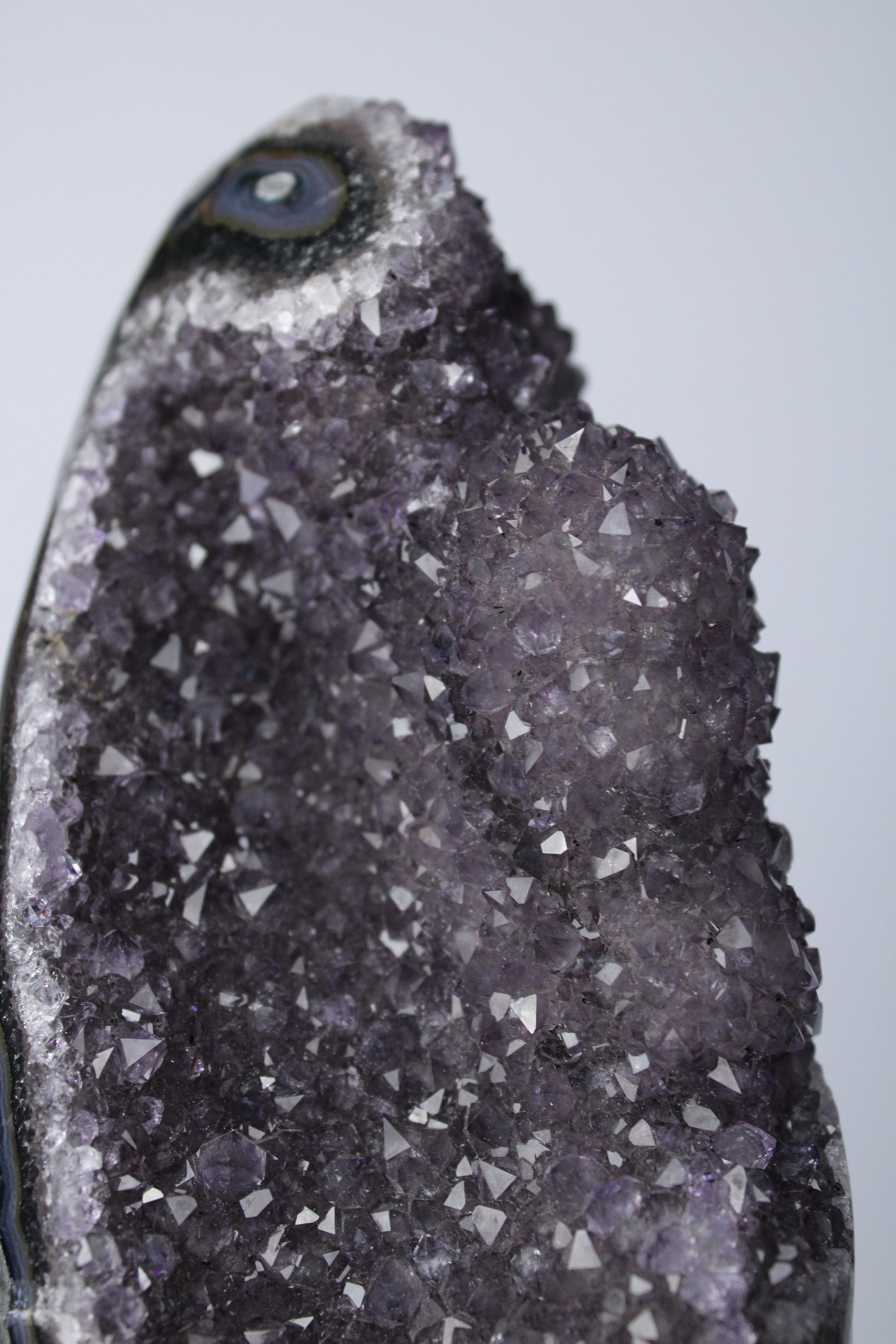 XL amethist stalactiet standvlak - Gemstone Dreams