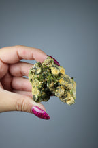 Green epidote cluster