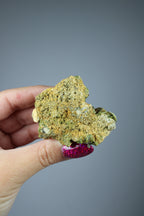 Green epidote cluster