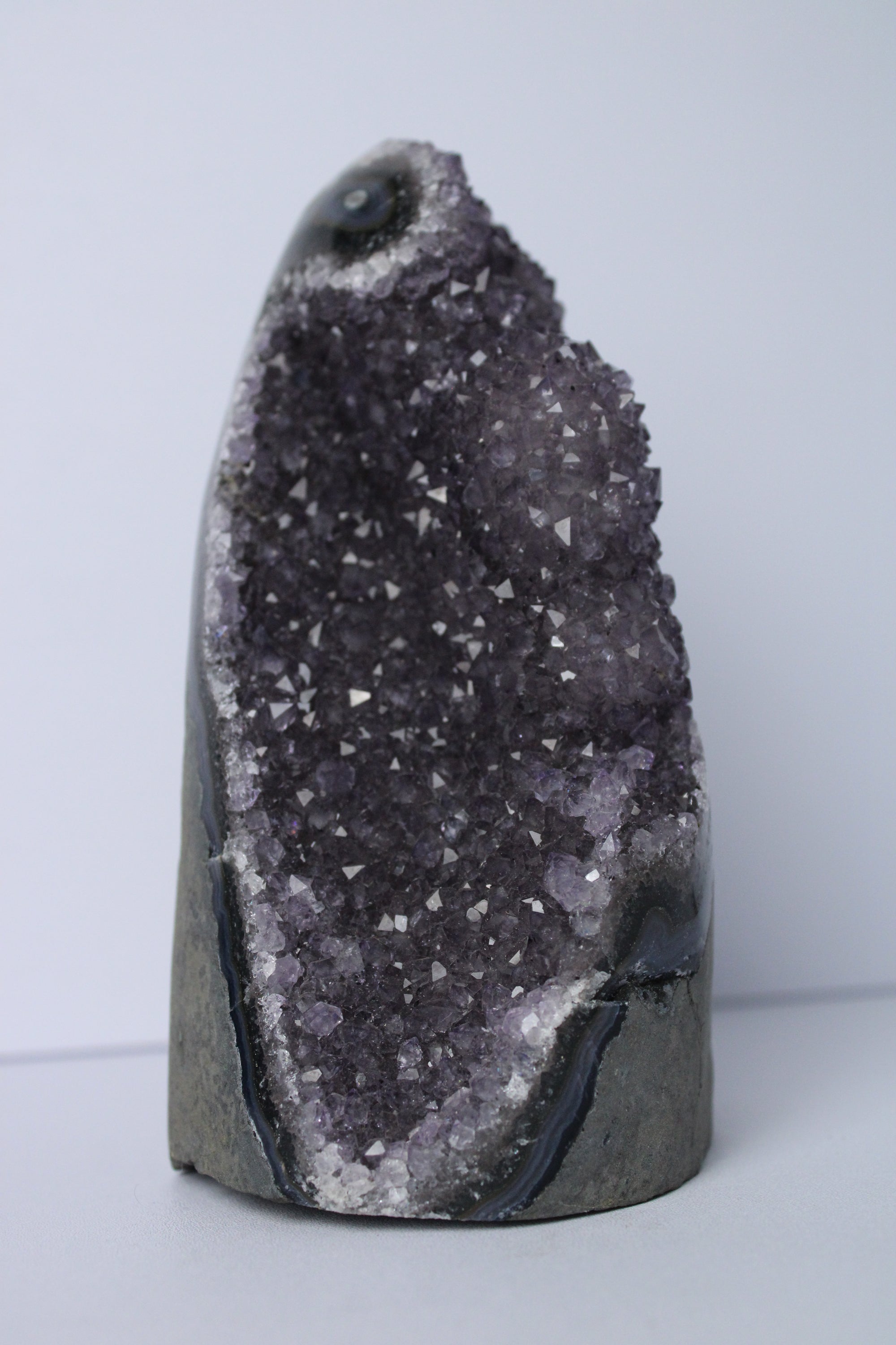 XL amethist stalactiet standvlak - Gemstone Dreams