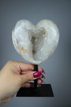 Agaat hart op standaard