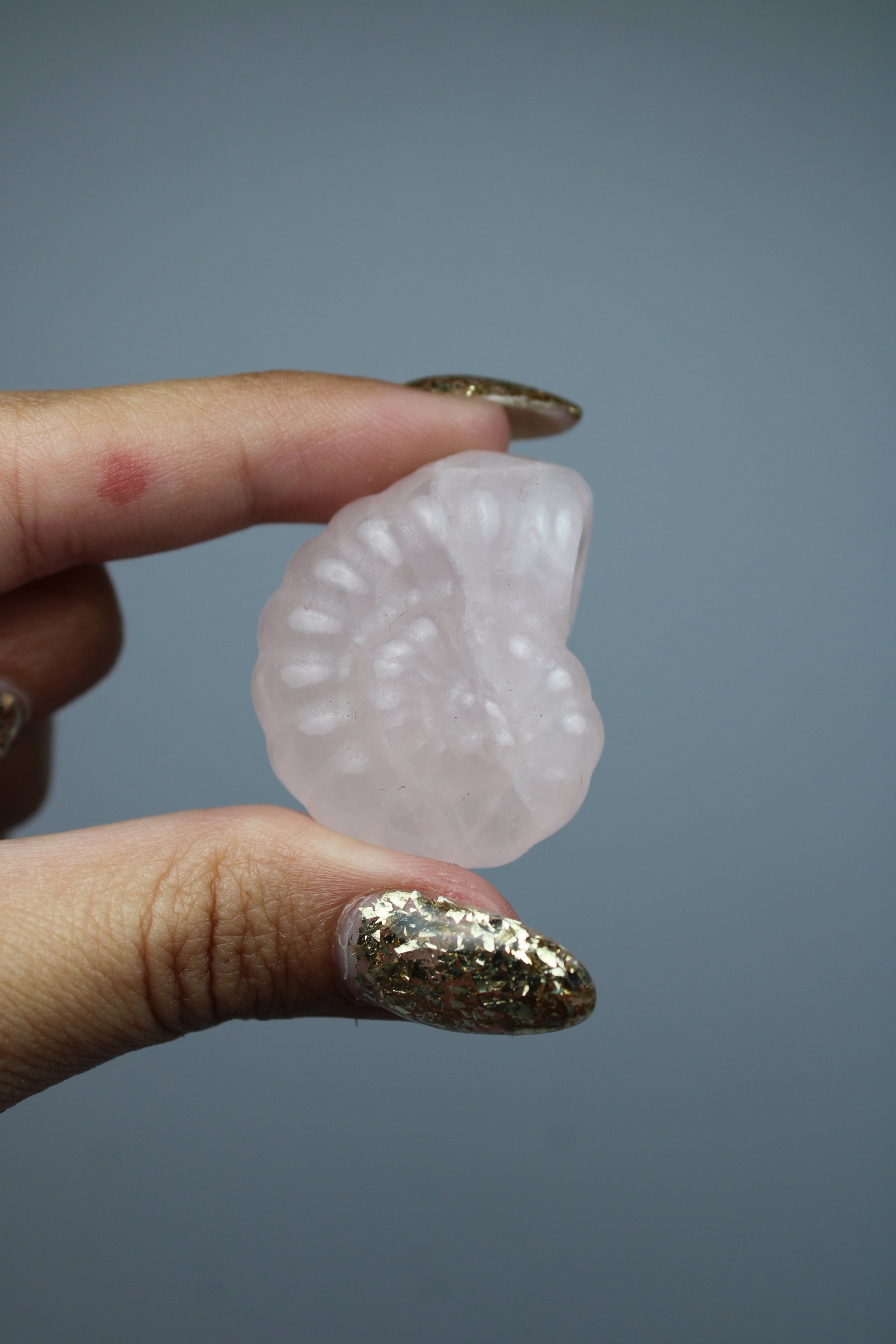 Rose quartz shell