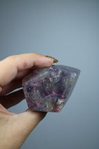 Lepidoliet met roze toermalijn freeform