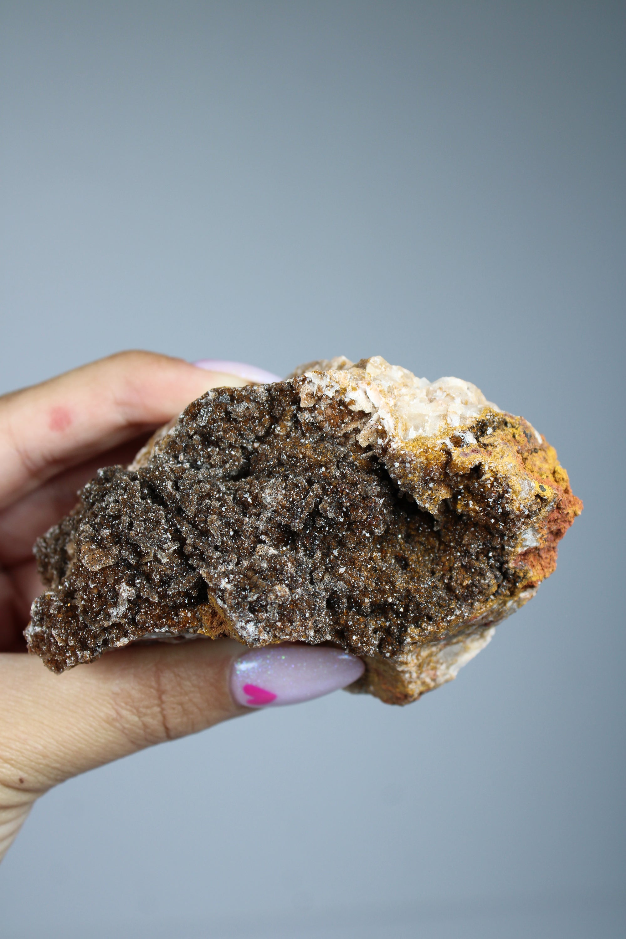 Manganese quartz cluster (zeldzaam)