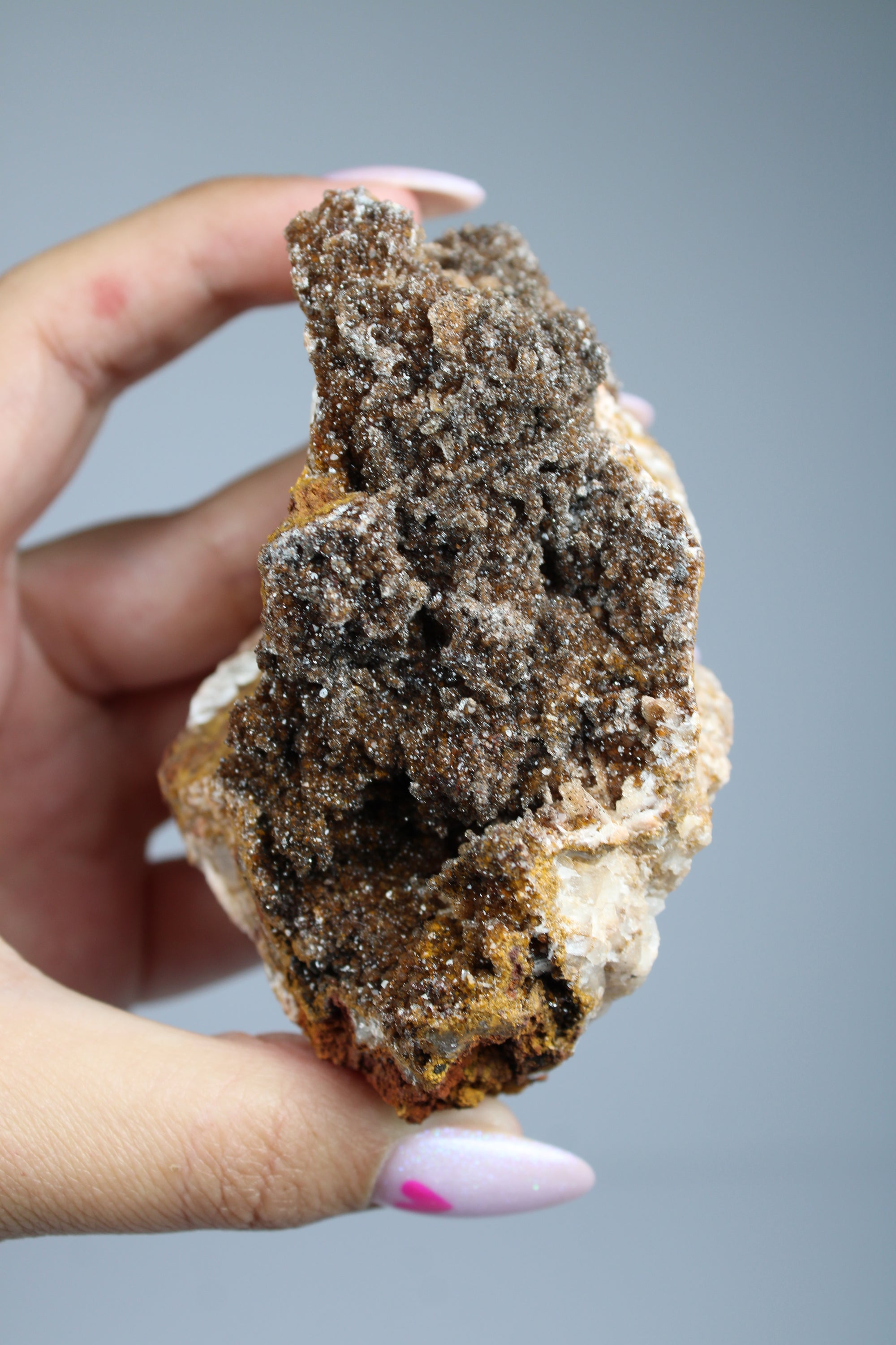 Manganese quartz cluster (zeldzaam)