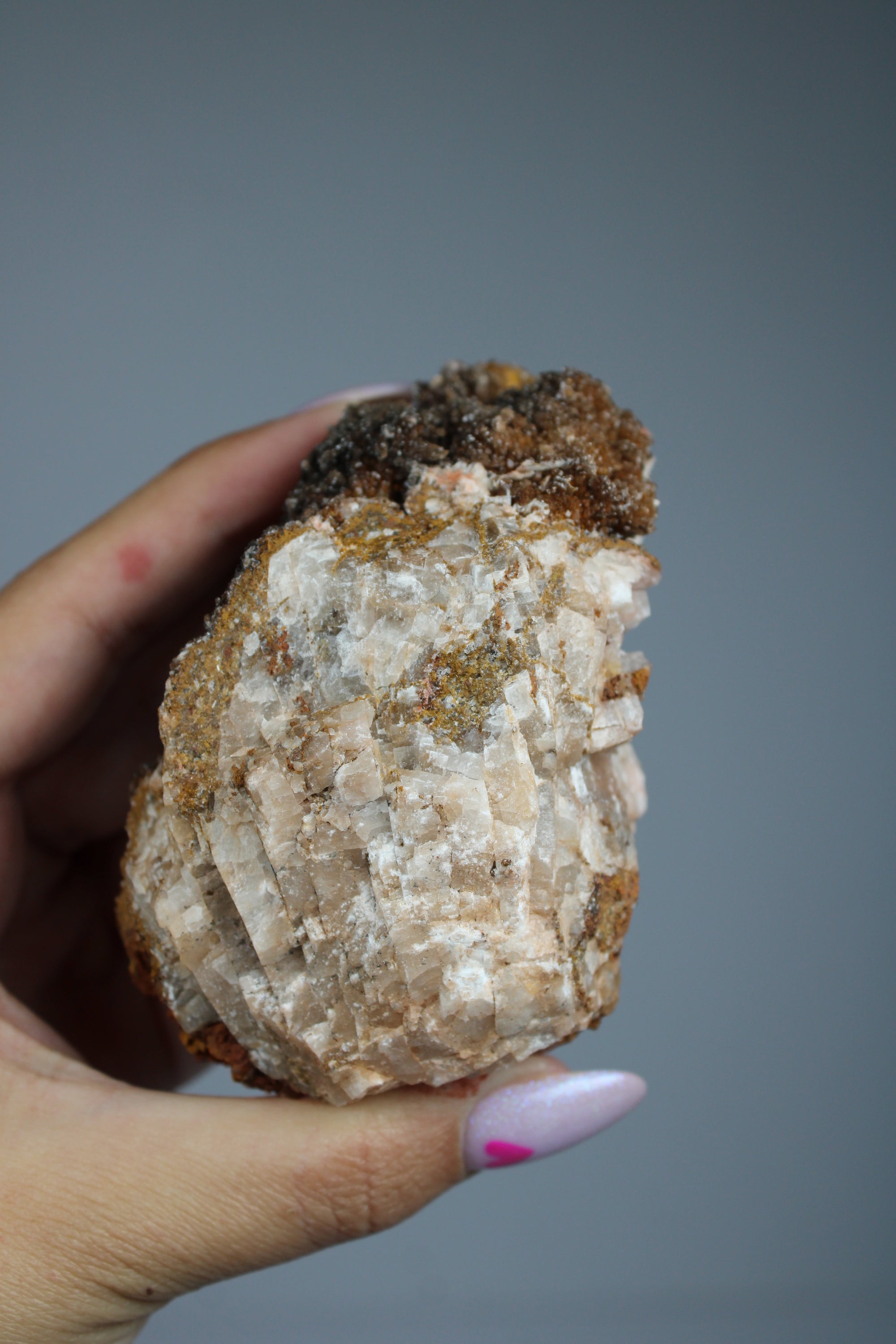 Manganese quartz cluster (zeldzaam)