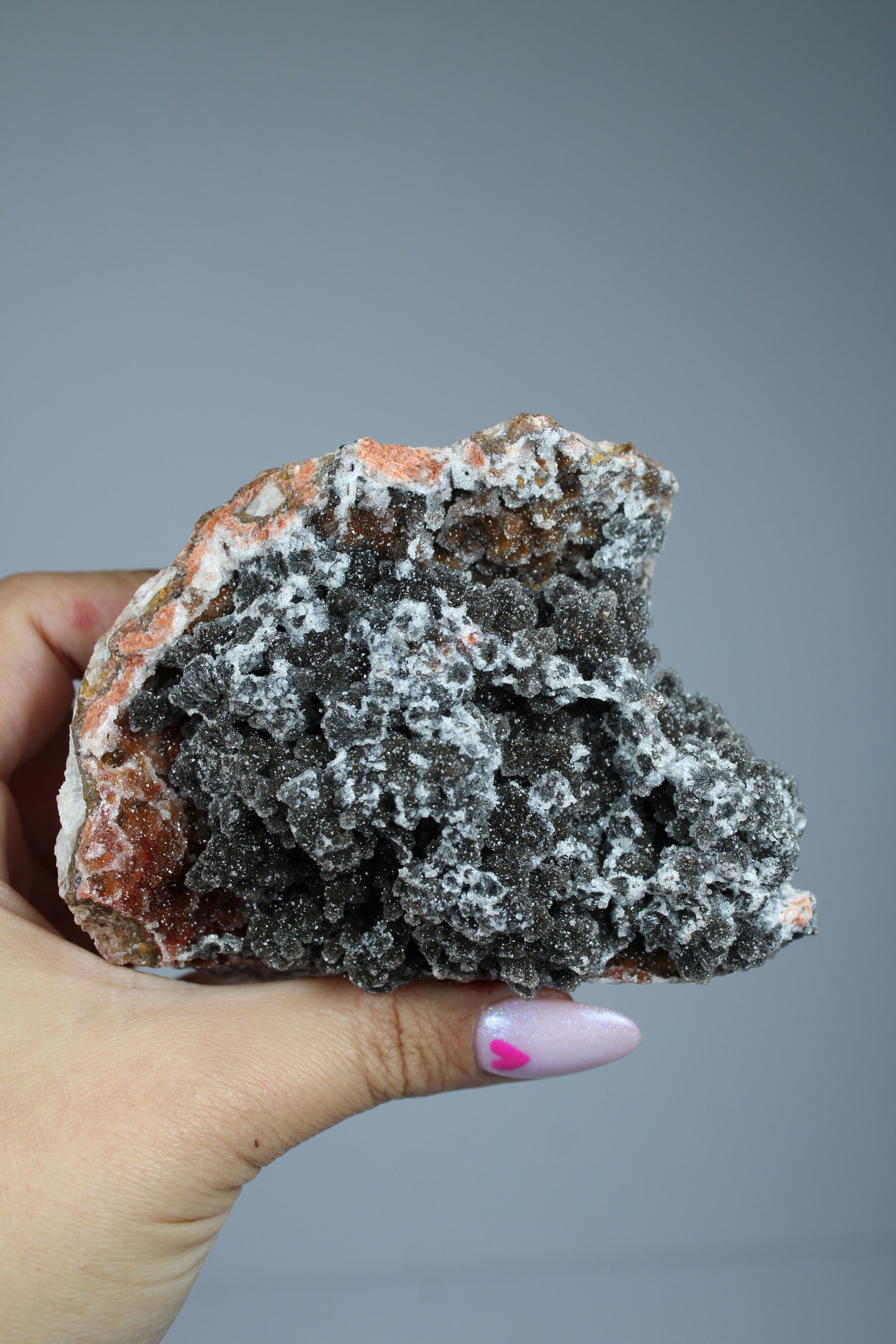 Manganese quartz cluster (zeldzaam)