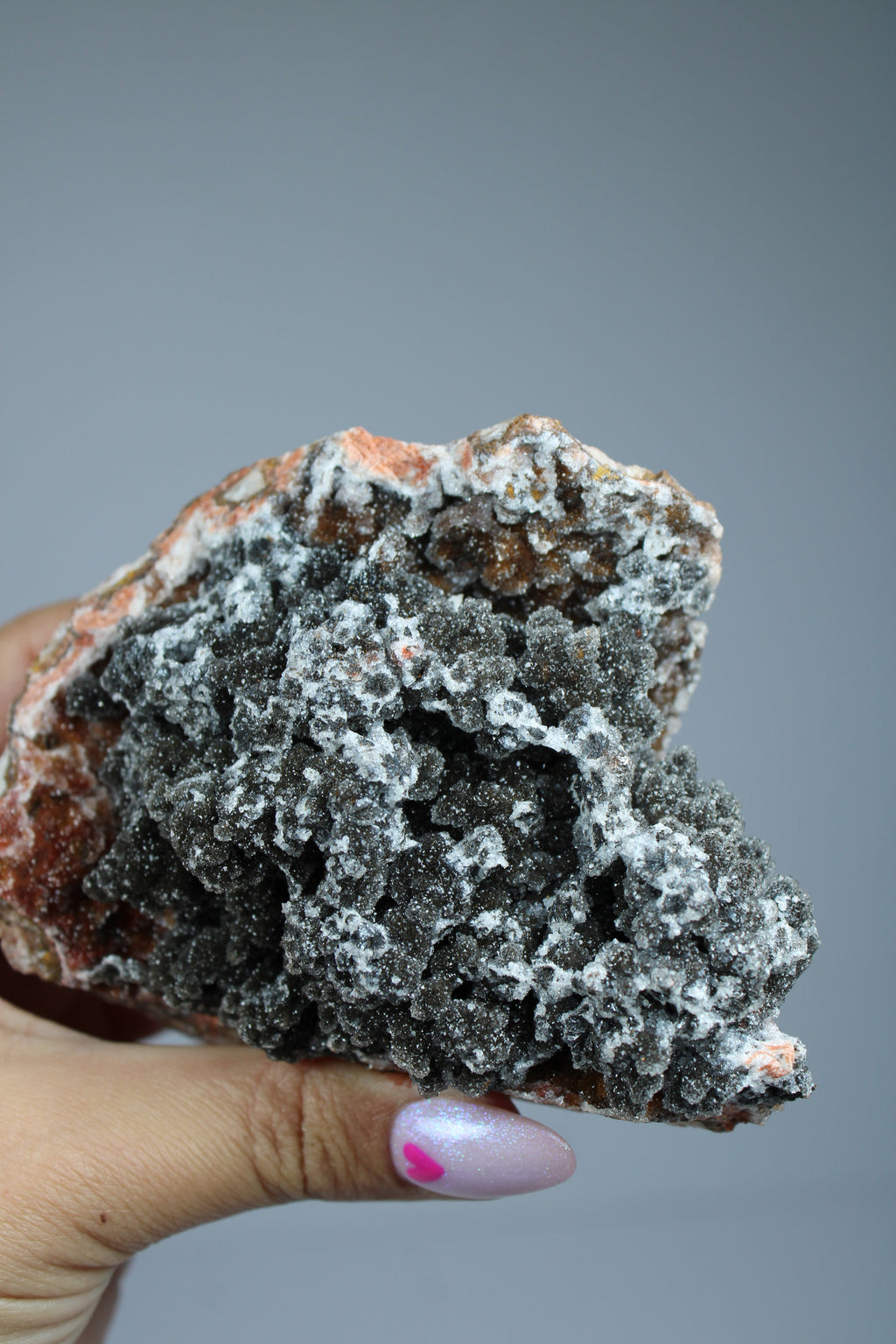 Manganese quartz cluster (zeldzaam)