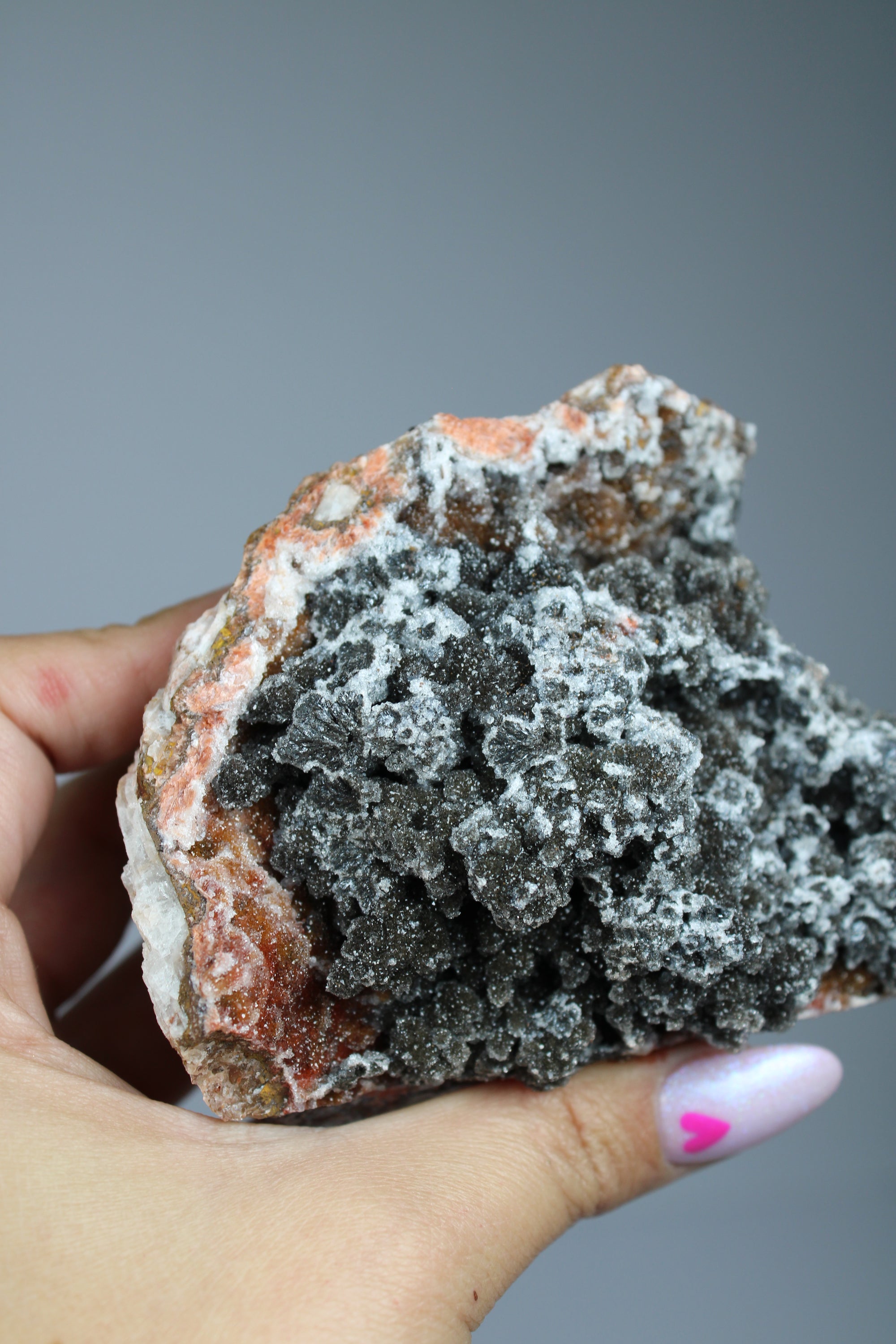 Manganese quartz cluster (zeldzaam)