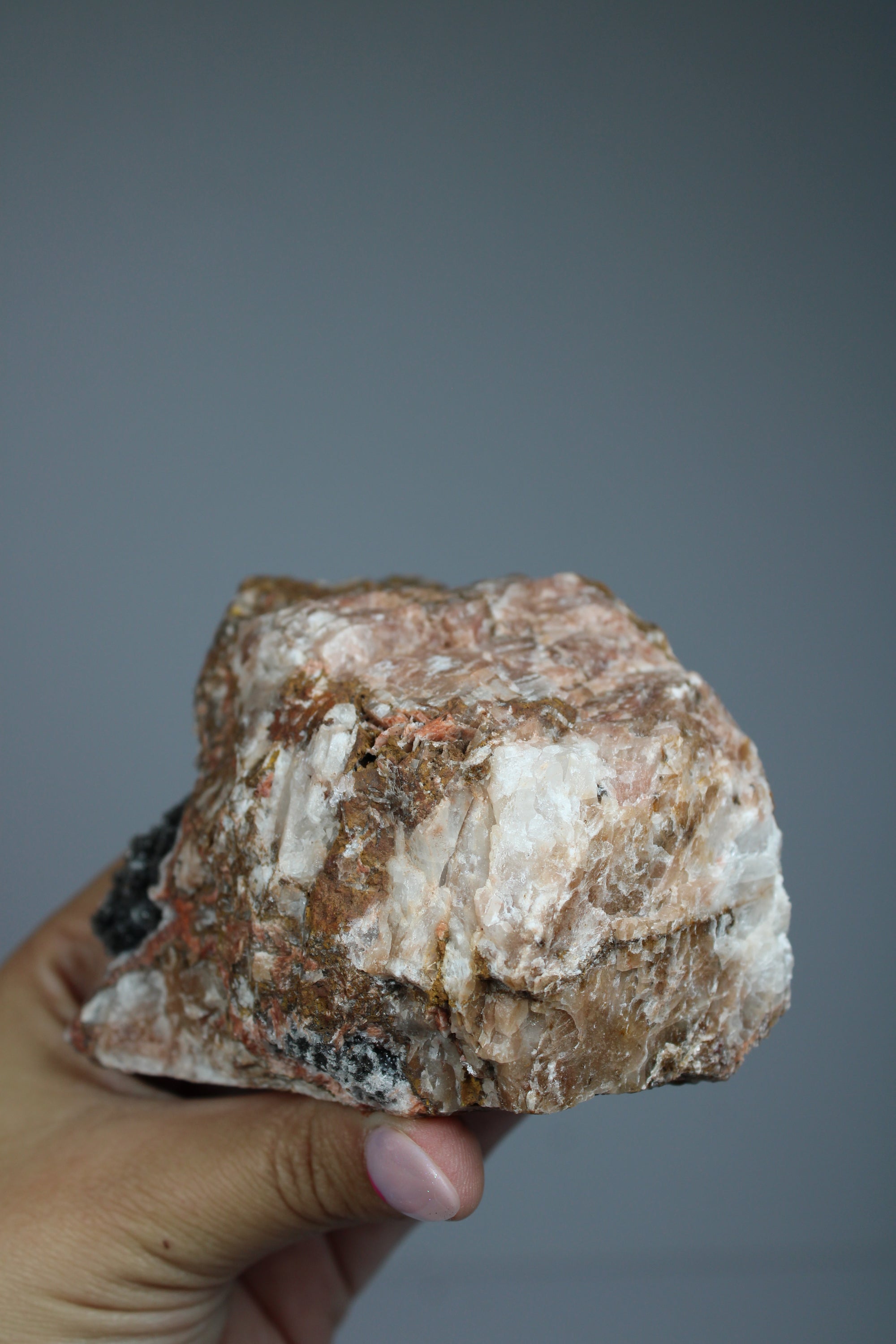 Manganese quartz cluster (zeldzaam)