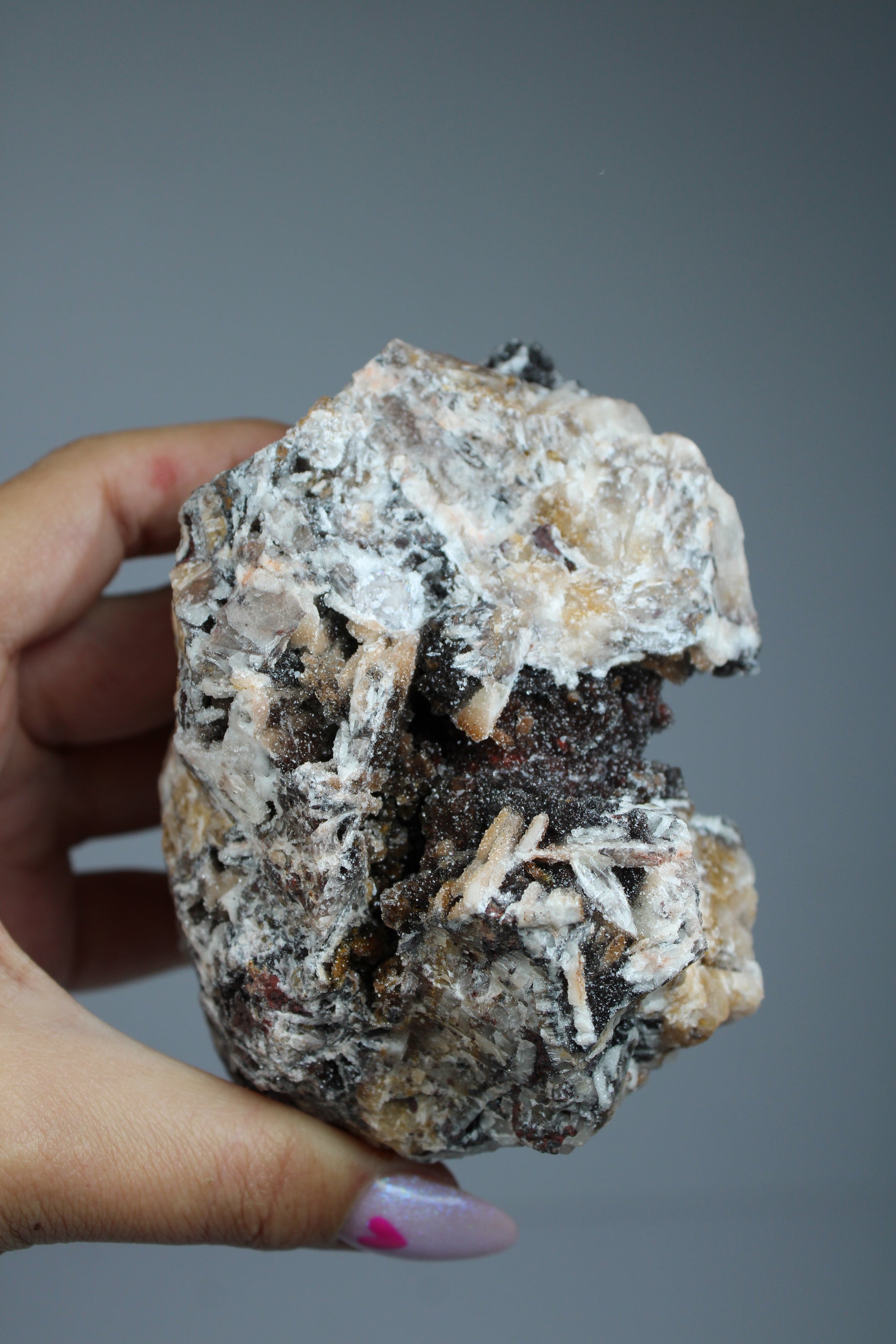 Manganese quartz cluster (zeldzaam)