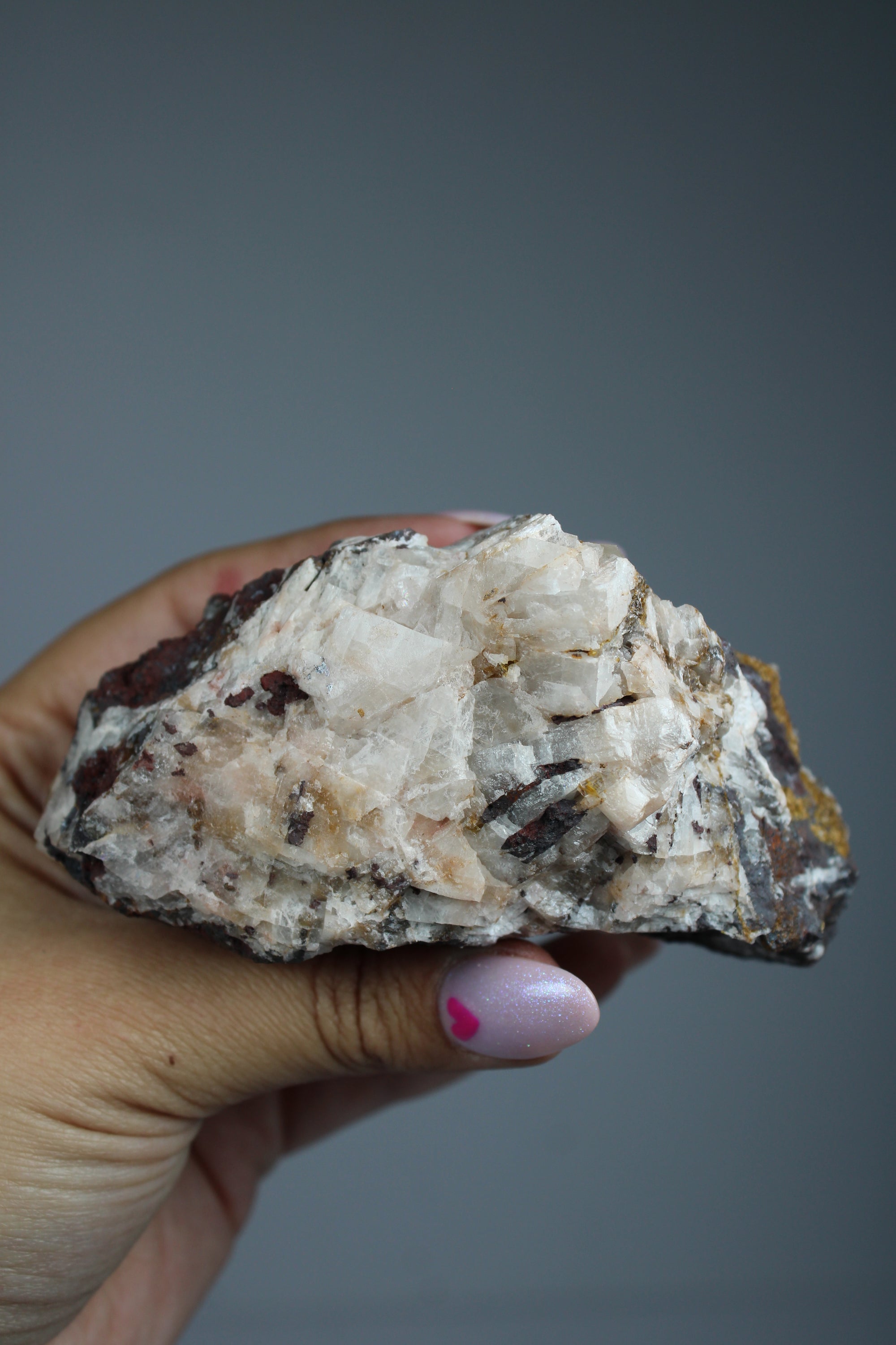 Manganese quartz cluster (zeldzaam)