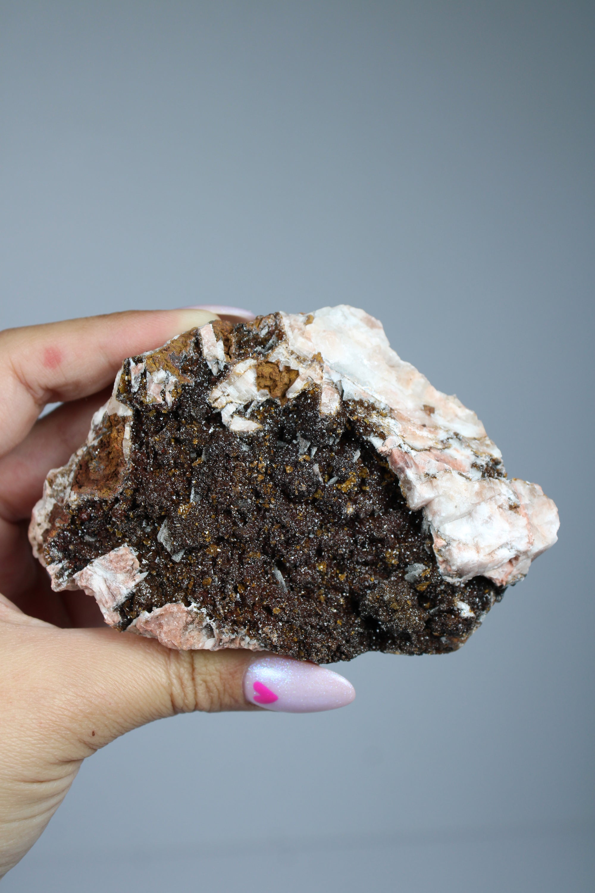 Manganese quartz cluster (zeldzaam)