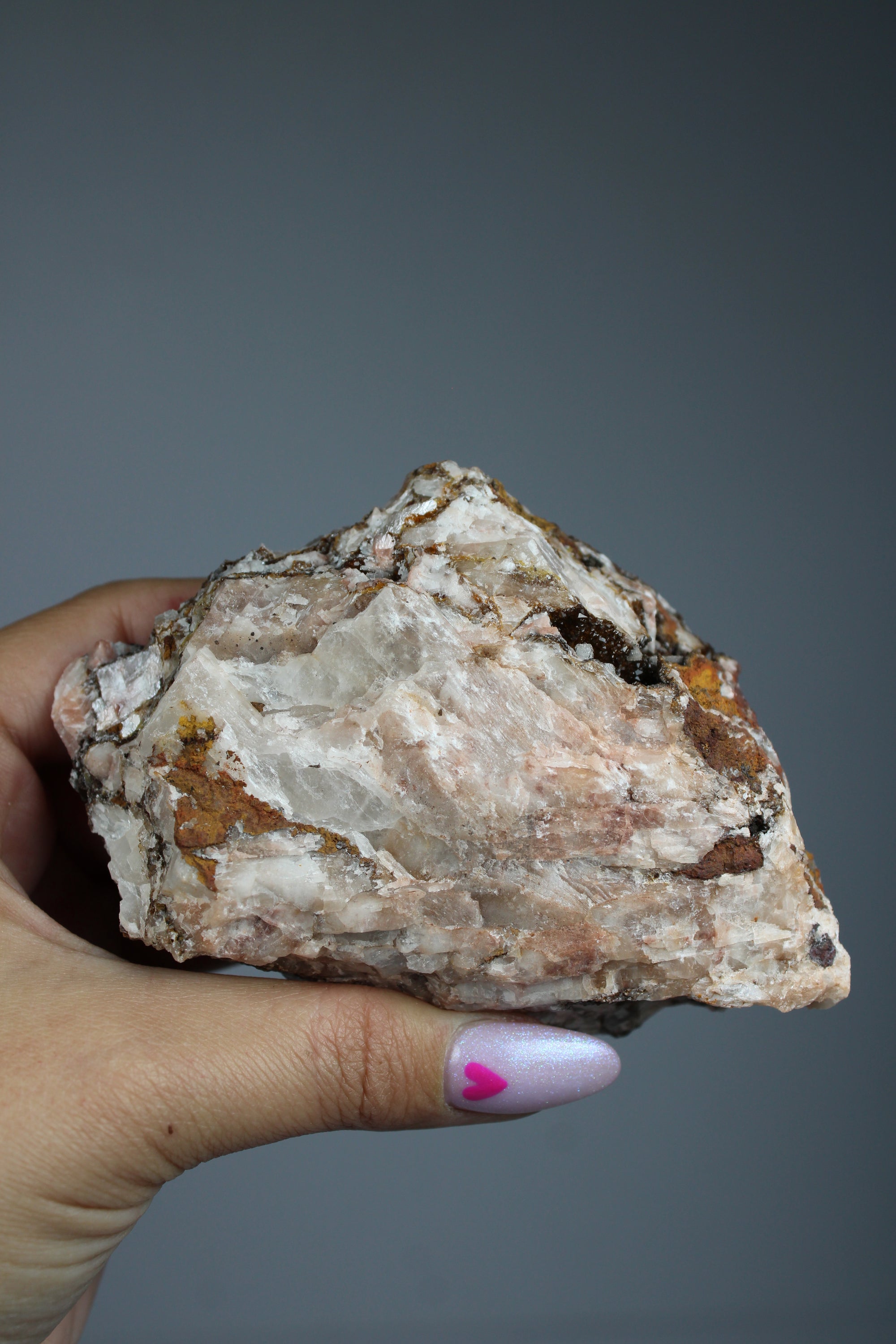 Manganese quartz cluster (zeldzaam)