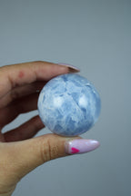 Blauwe calciet bol