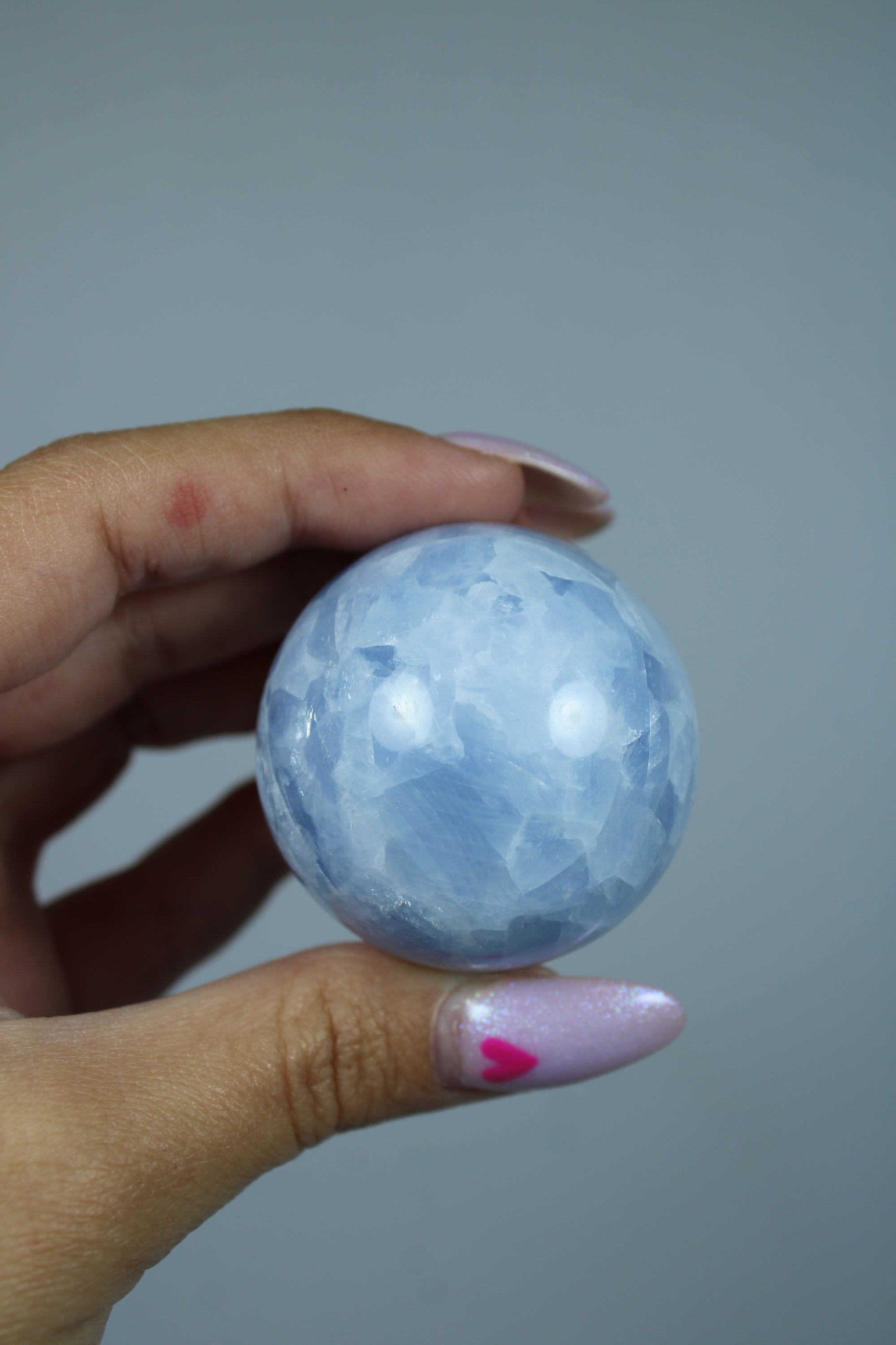 Blauwe calciet bol