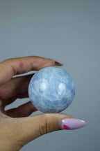Blauwe calciet bol