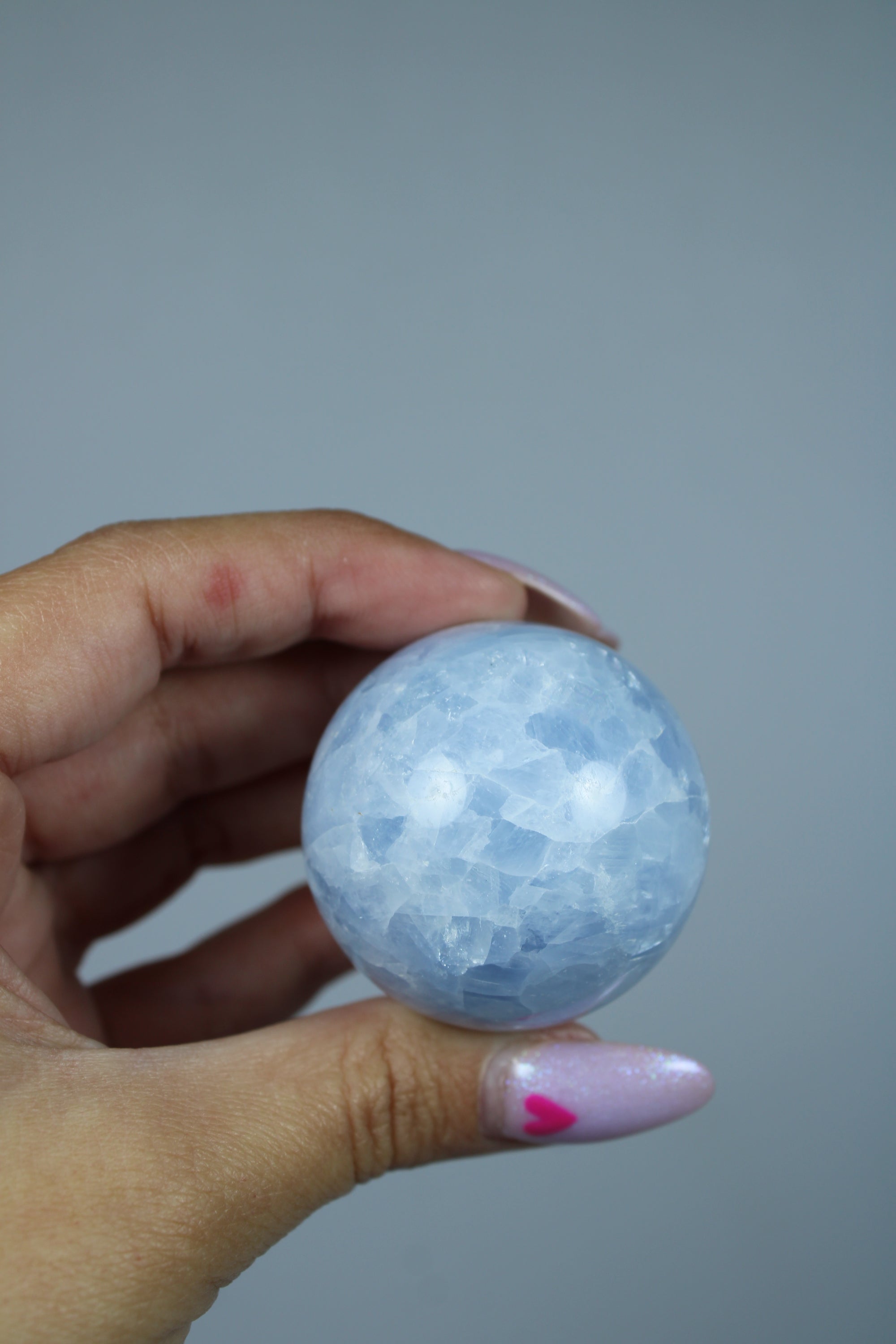 Blauwe calciet bol