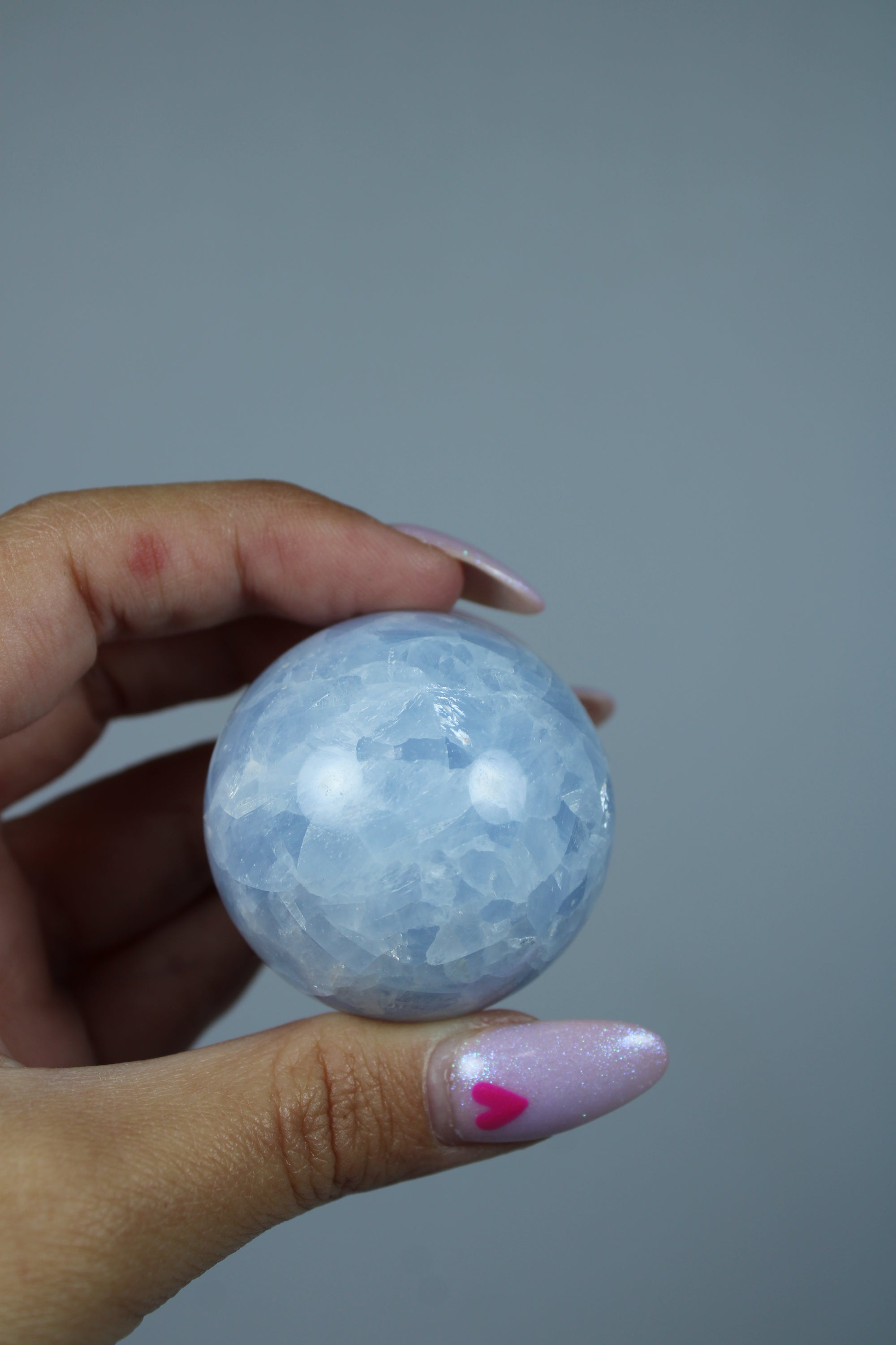 Blauwe calciet bol