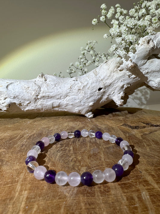 Gouden driehoek armband 6mm - Gemstone Dreams