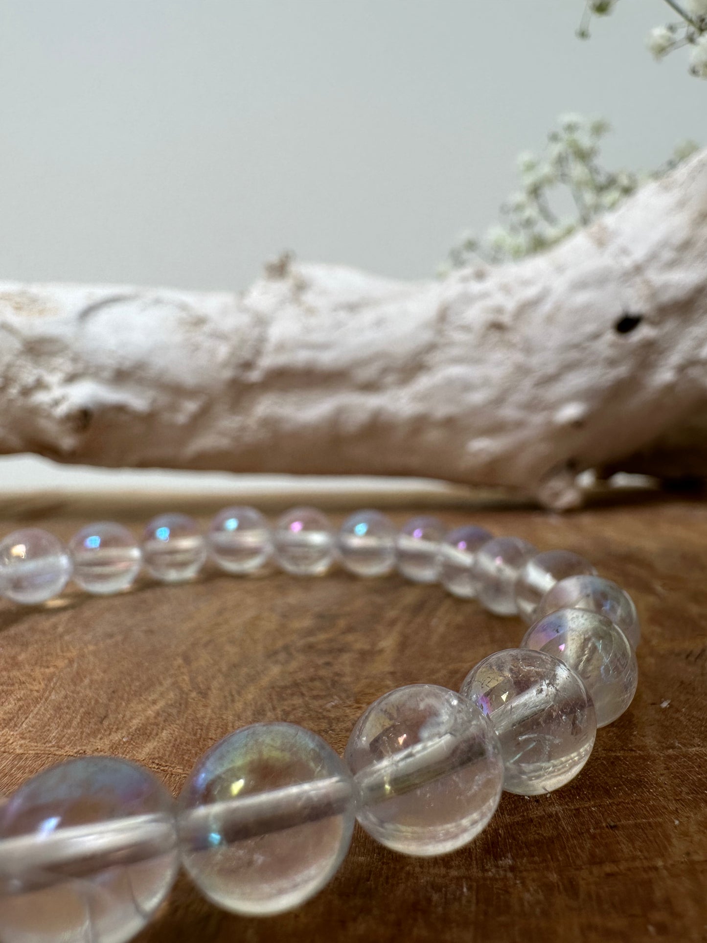 Angel aura armband 8mm - Gemstone Dreams