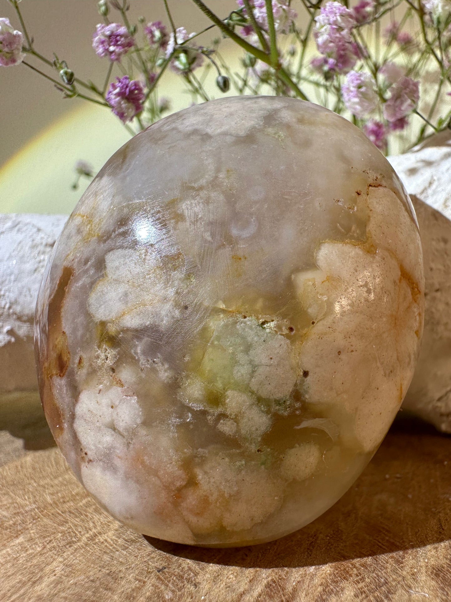 Bloemagaat palmsteen - Gemstone Dreams