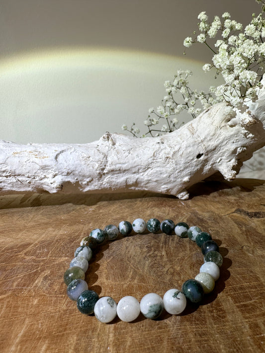 Tree agate bracelet