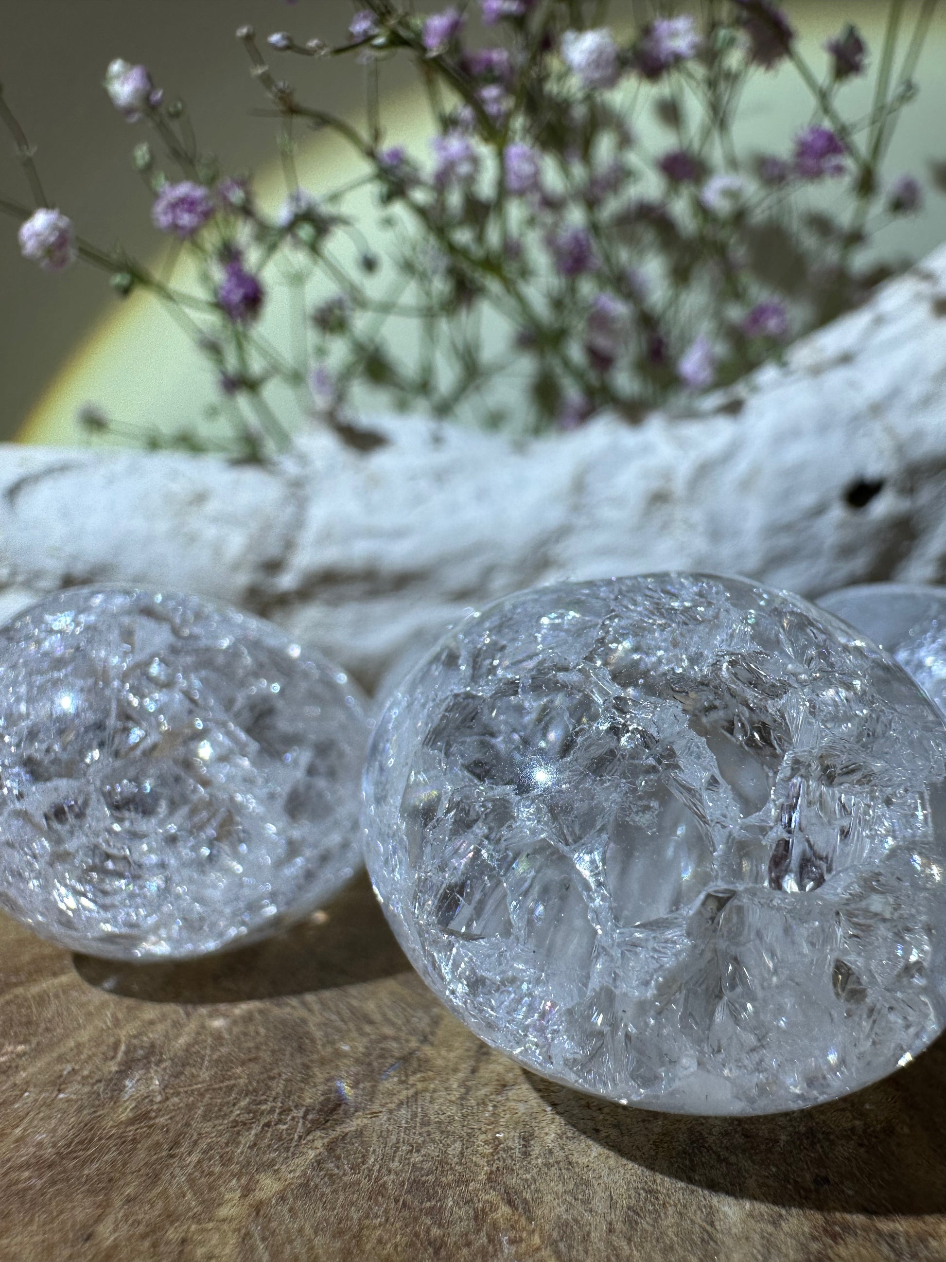 Fire and ice kwarts - Gemstone Dreams