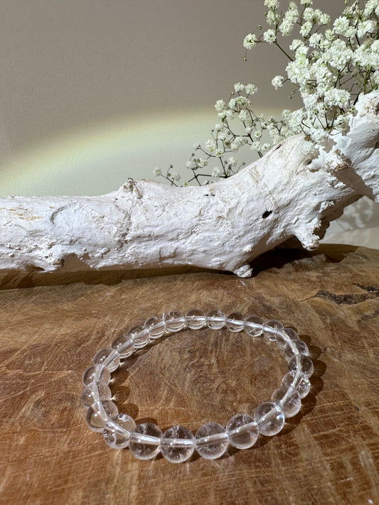 Bergkristal armband 8mm - Gemstone Dreams