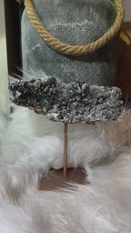 Flower amethyst on stand
