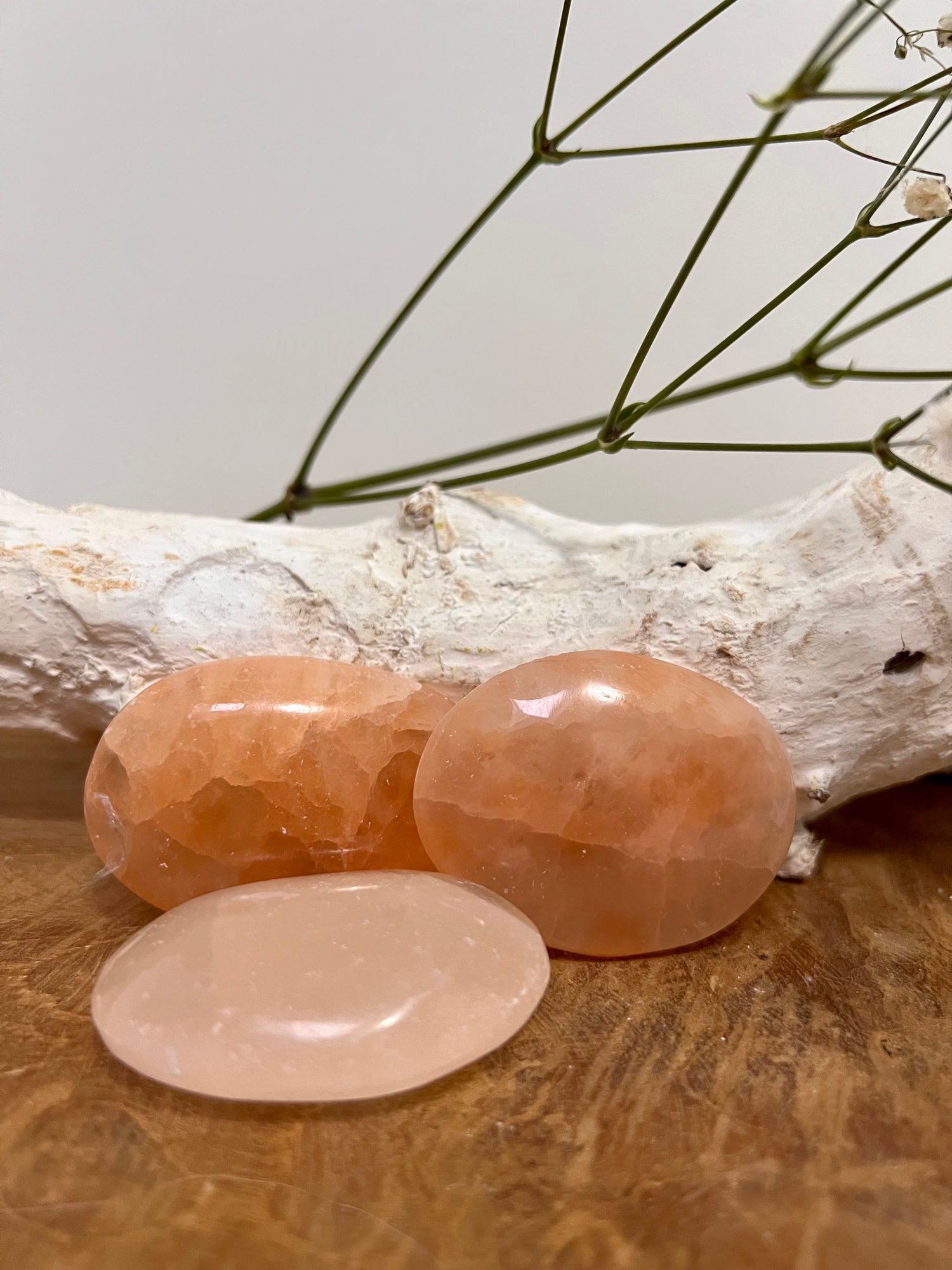 Oranje seleniet palmsteen - Gemstone Dreams