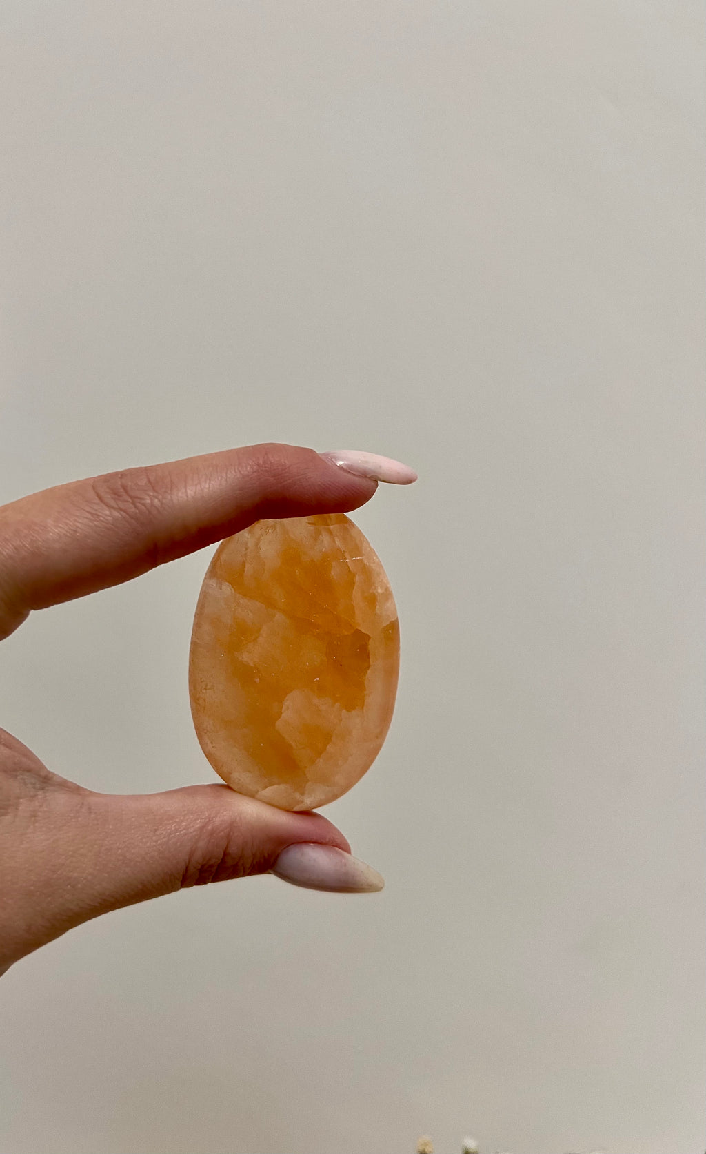 Oranje seleniet palmsteen - Gemstone Dreams