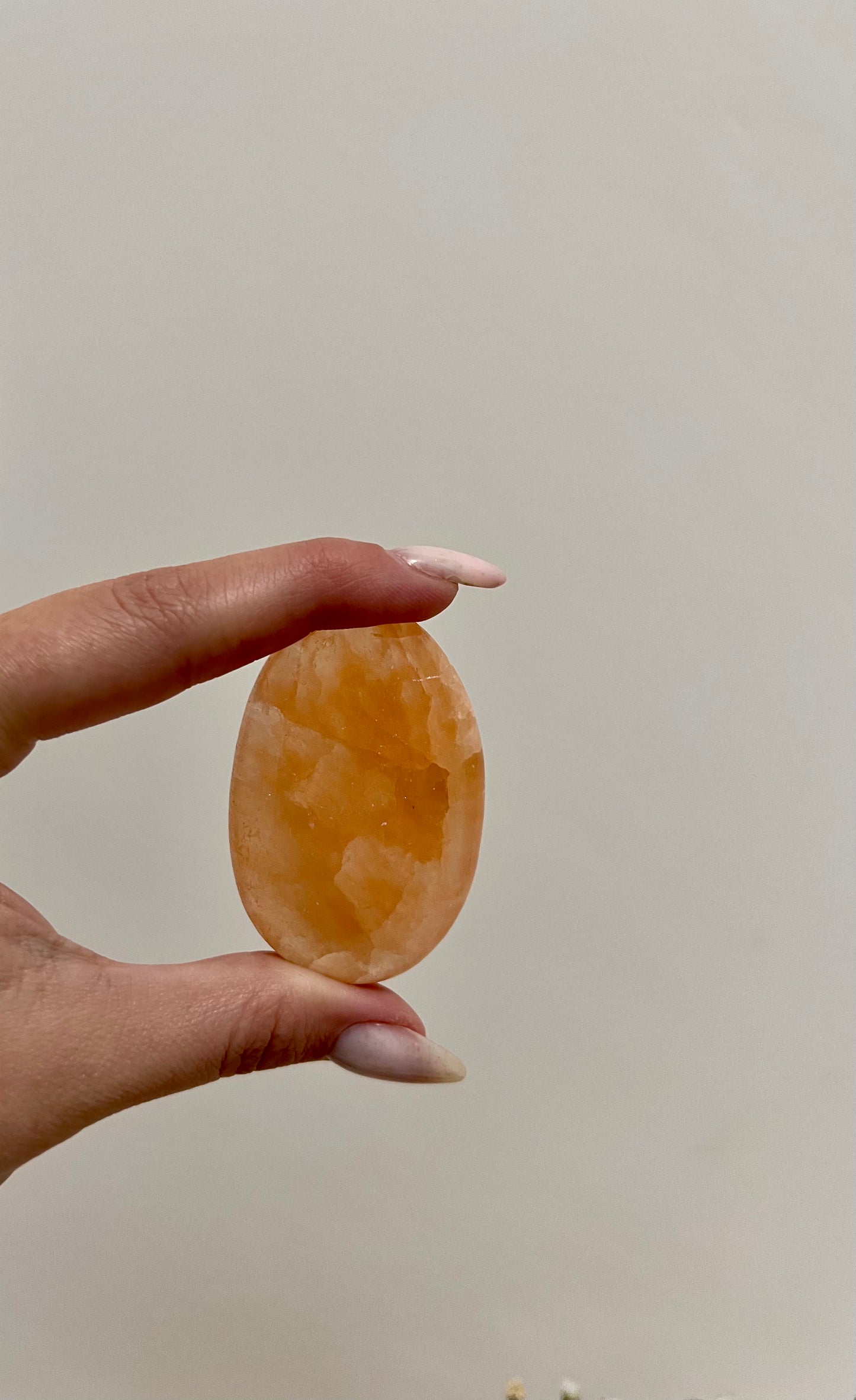 Oranje seleniet palmsteen - Gemstone Dreams
