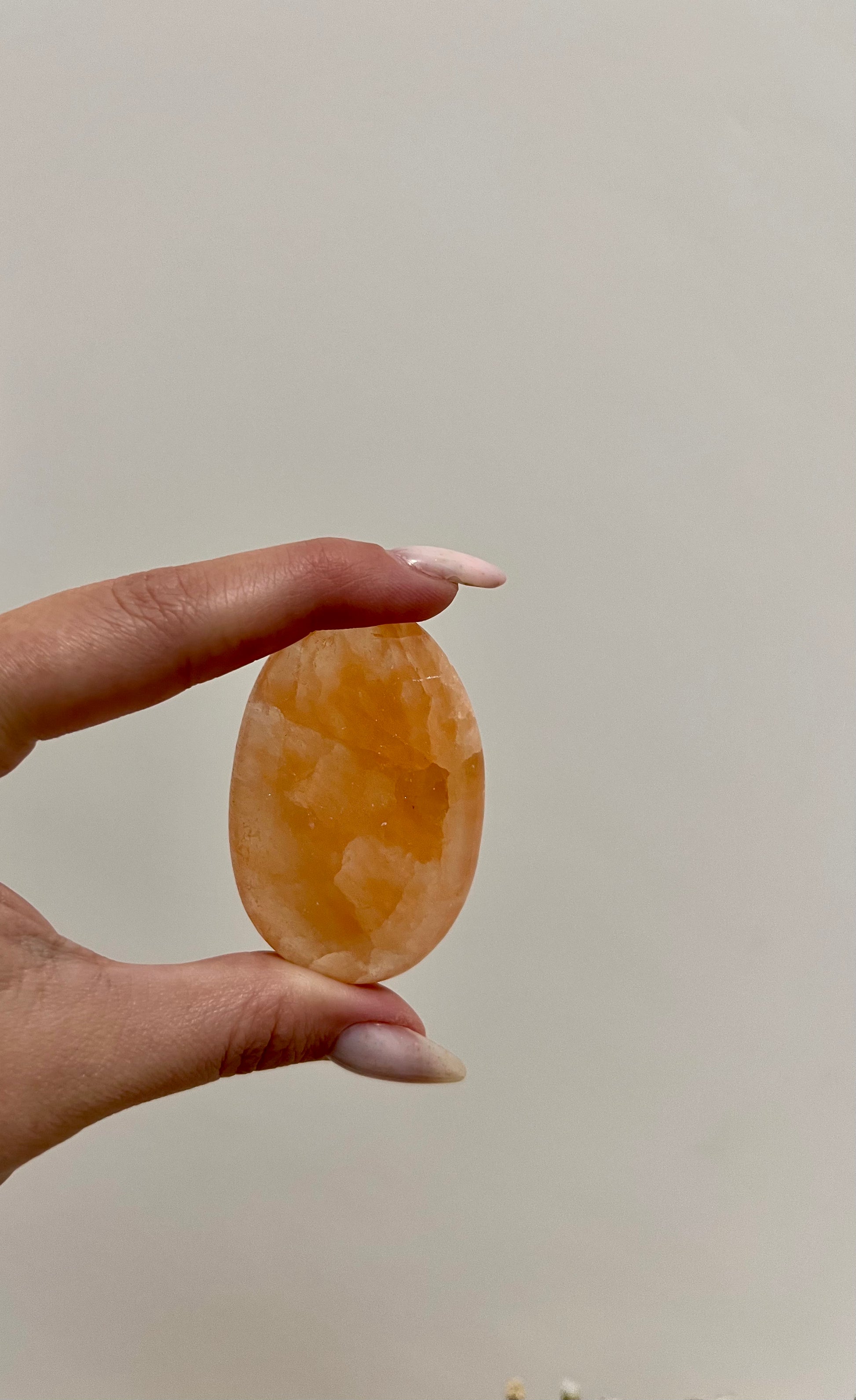 Oranje seleniet palmsteen - Gemstone Dreams